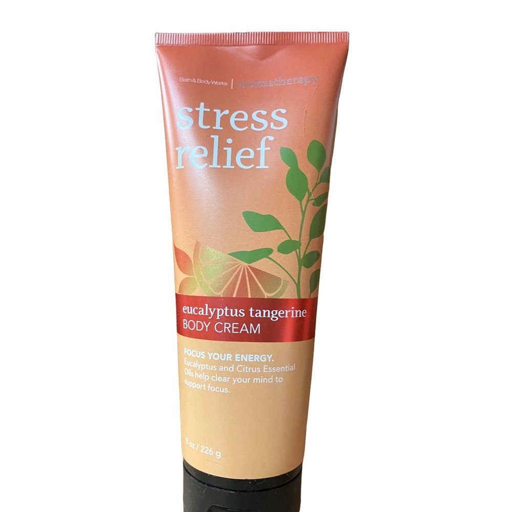 EUCALYPTUS TANGERINE Body Cream MOISTURIZER Bath&Body Works10 Oz Aromatherapy NU